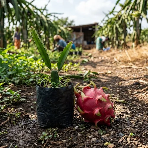 Sri Lanka Red dragon fruit sapling